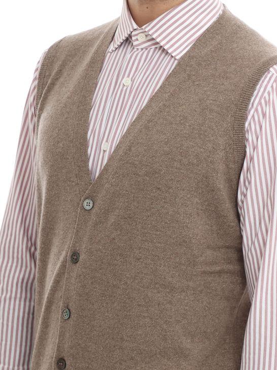 Filippo De Laurentiis Gilet Filippo De Laurentiis Beige Offerta speciale della fabbrica
