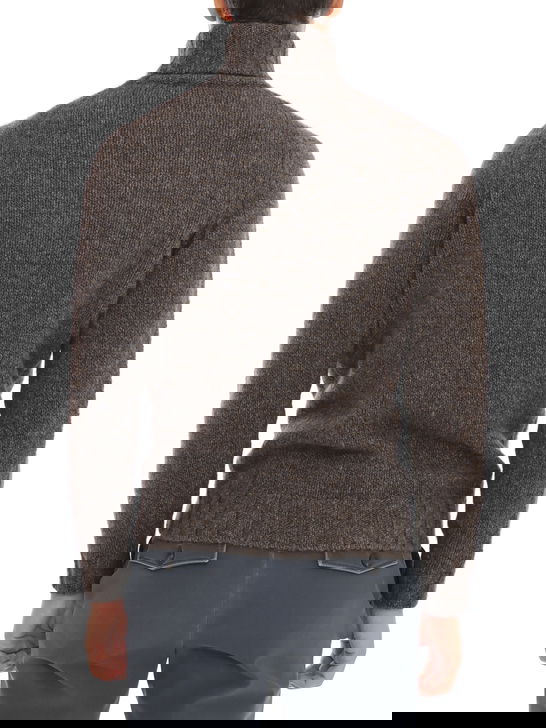 Filippo De Laurentiis Maglia Filippo De Laurentiis Dolcevita Yak Marrone Sostegno trimestrale
