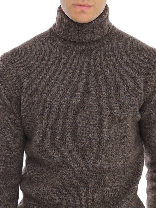 Filippo De Laurentiis Maglia Filippo De Laurentiis Dolcevita Yak Marrone Sostegno trimestrale