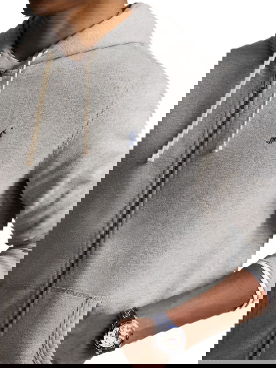 Polo Ralph Lauren Felpa Polo Ralph Lauren Cappuccio Grigio Prezzo Ridotto