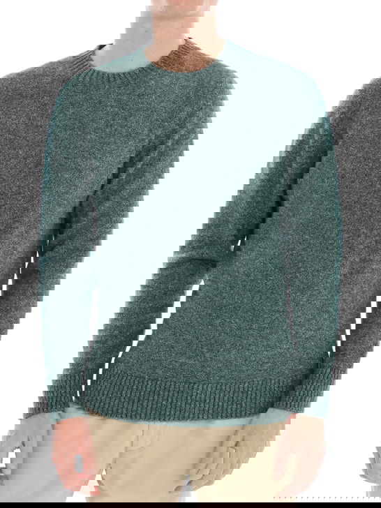 Kangra Maglia Kangra Moulinè Verde Vendite Flash