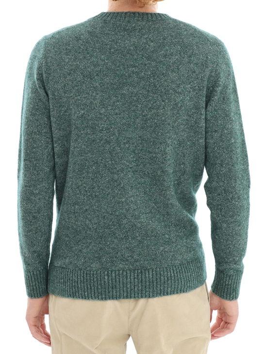 Kangra Maglia Kangra Moulinè Verde Vendite Flash