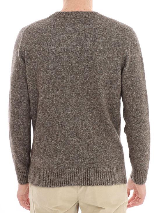 Kangra Maglia Kangra Moulinè Marrone In Saldo