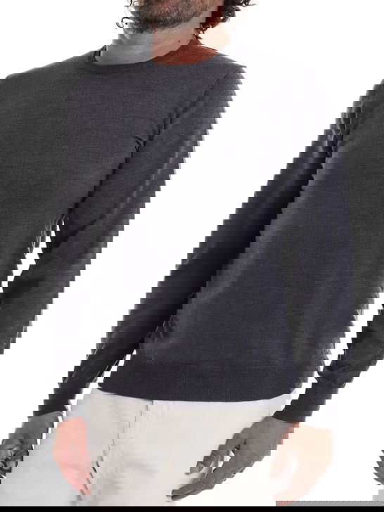 Kangra Maglia Kangra Merinos Grigio Negozio online di fabbrica