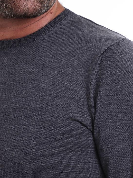 Kangra Maglia Kangra Merinos Grigio Negozio online di fabbrica