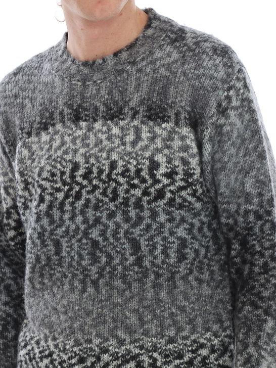Kangra Maglia Kangra Lana-Alpaca Grigio Grande vendita