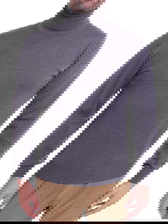Kangra Maglia Kangra Dolcevita Merinos Grigio Grandi sconti