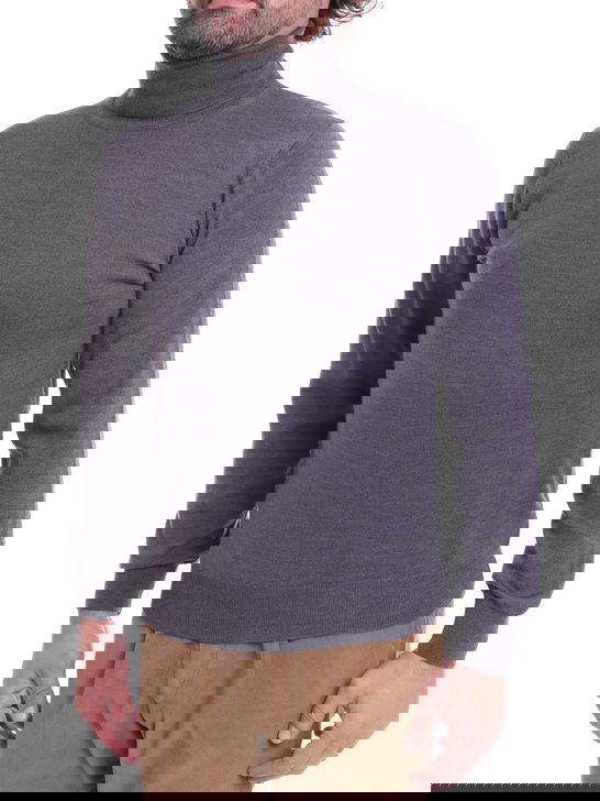 Kangra Maglia Kangra Dolcevita Merinos Grigio Grandi sconti