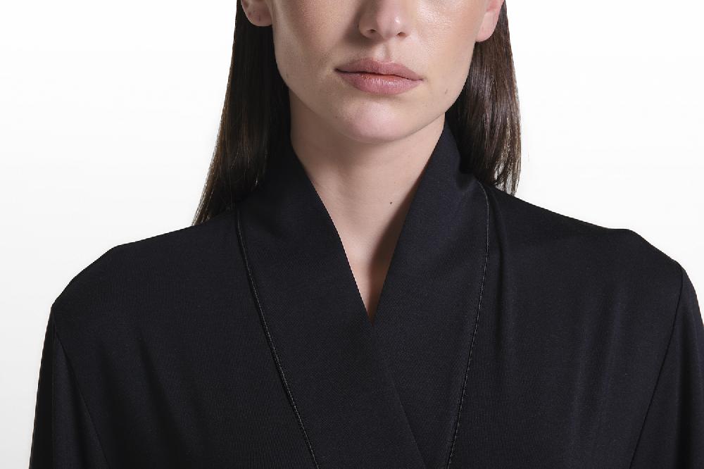 Verdiani Vestaglia Micromodal Tencel In Saldo