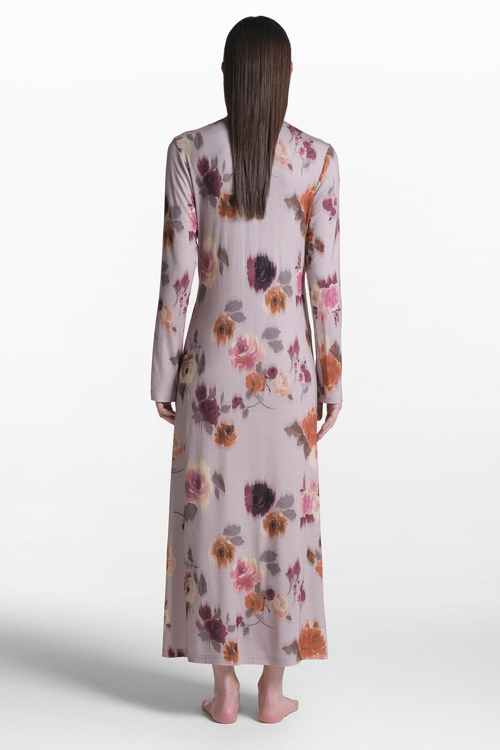 Verdiani Camicia Viscosa Stampa Fiore Nuovo