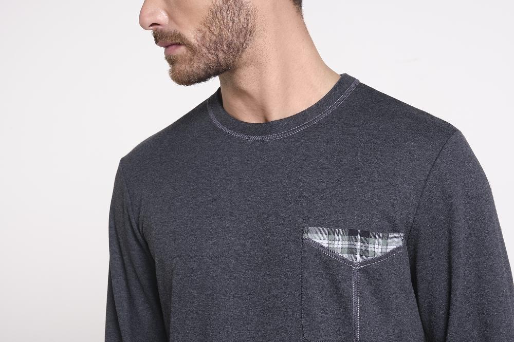 Verdiani Pigiama Interlock Cotone e Flanella Offerta