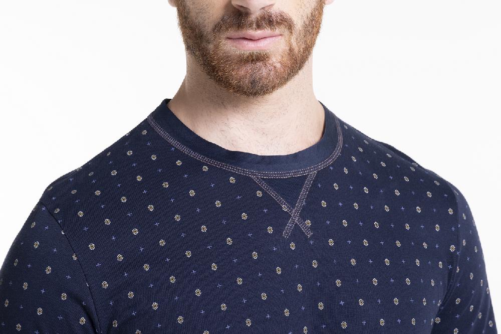 Verdiani Pigiama Jersey Cotone Stampa Sconto