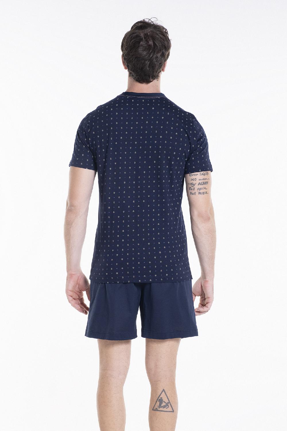 Verdiani Pigiama Jersey Cotone Stampa Sconto