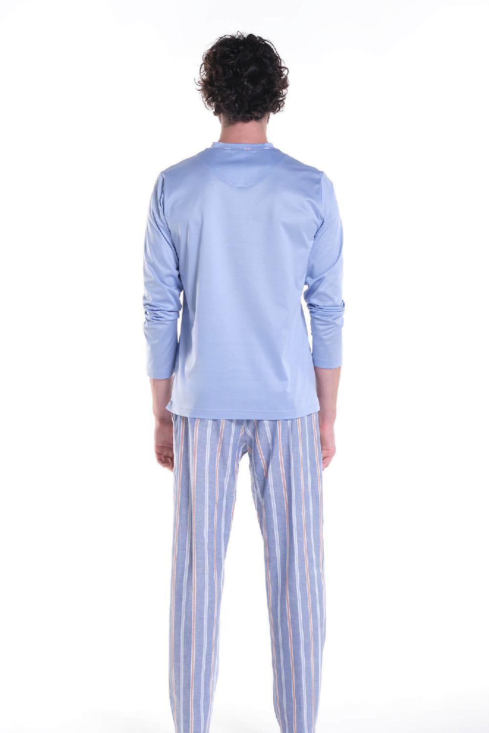 Verdiani Pigiama Jersey Cotone Mako’ + Navetta Riga Enormi sconti