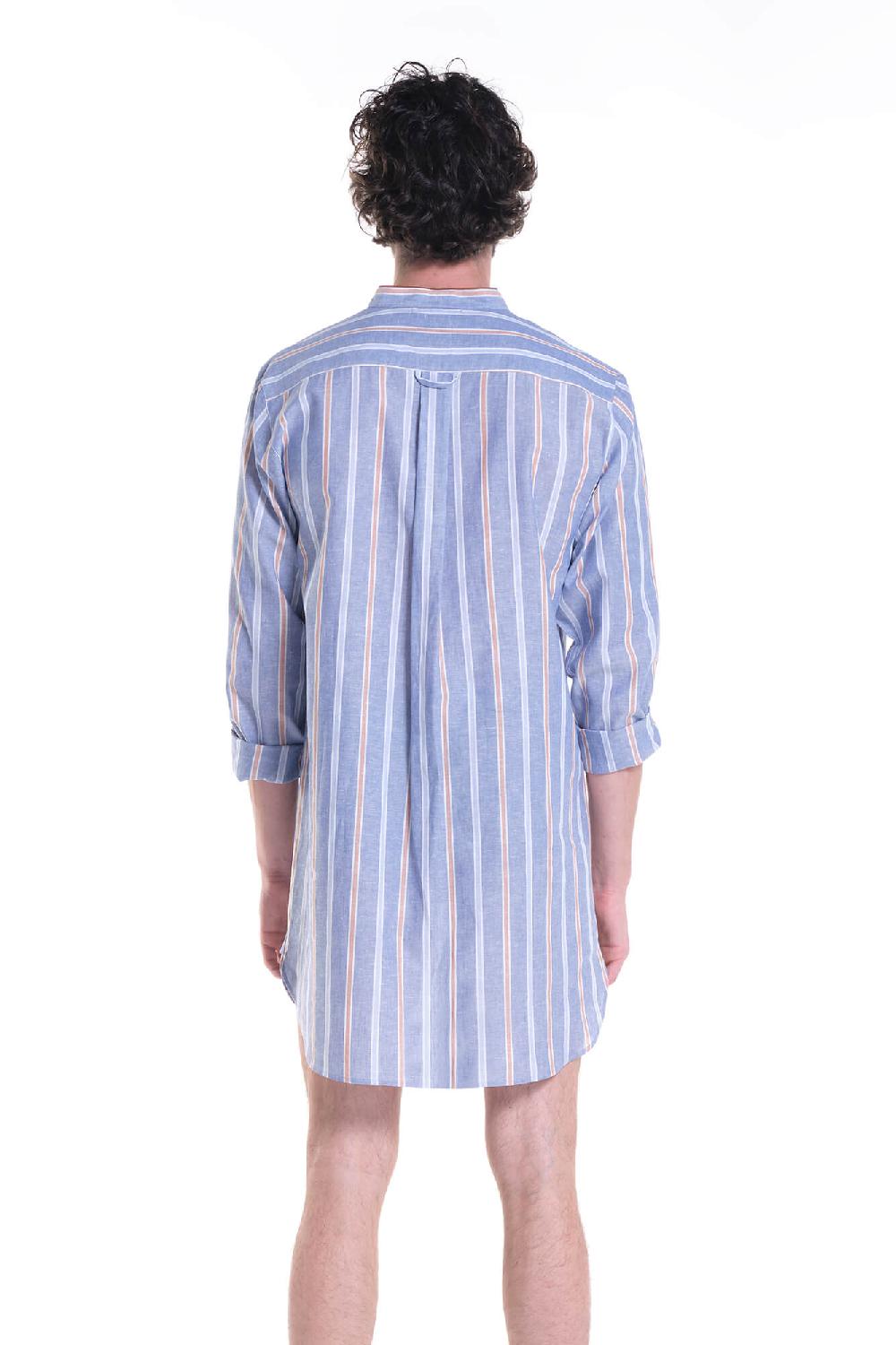 Verdiani Camicia Navetta Riga Lino/Cotone Negozio