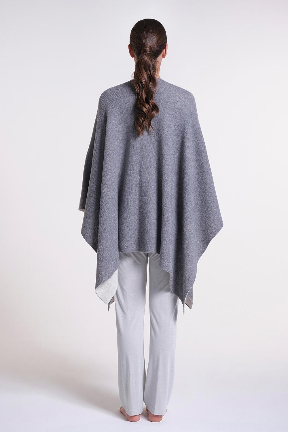 Verdiani Poncho Double Misto Lana Negozio