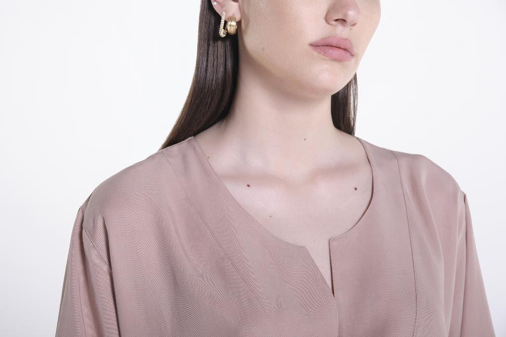 Verdiani Abito Twill Tencel Consegna Veloce