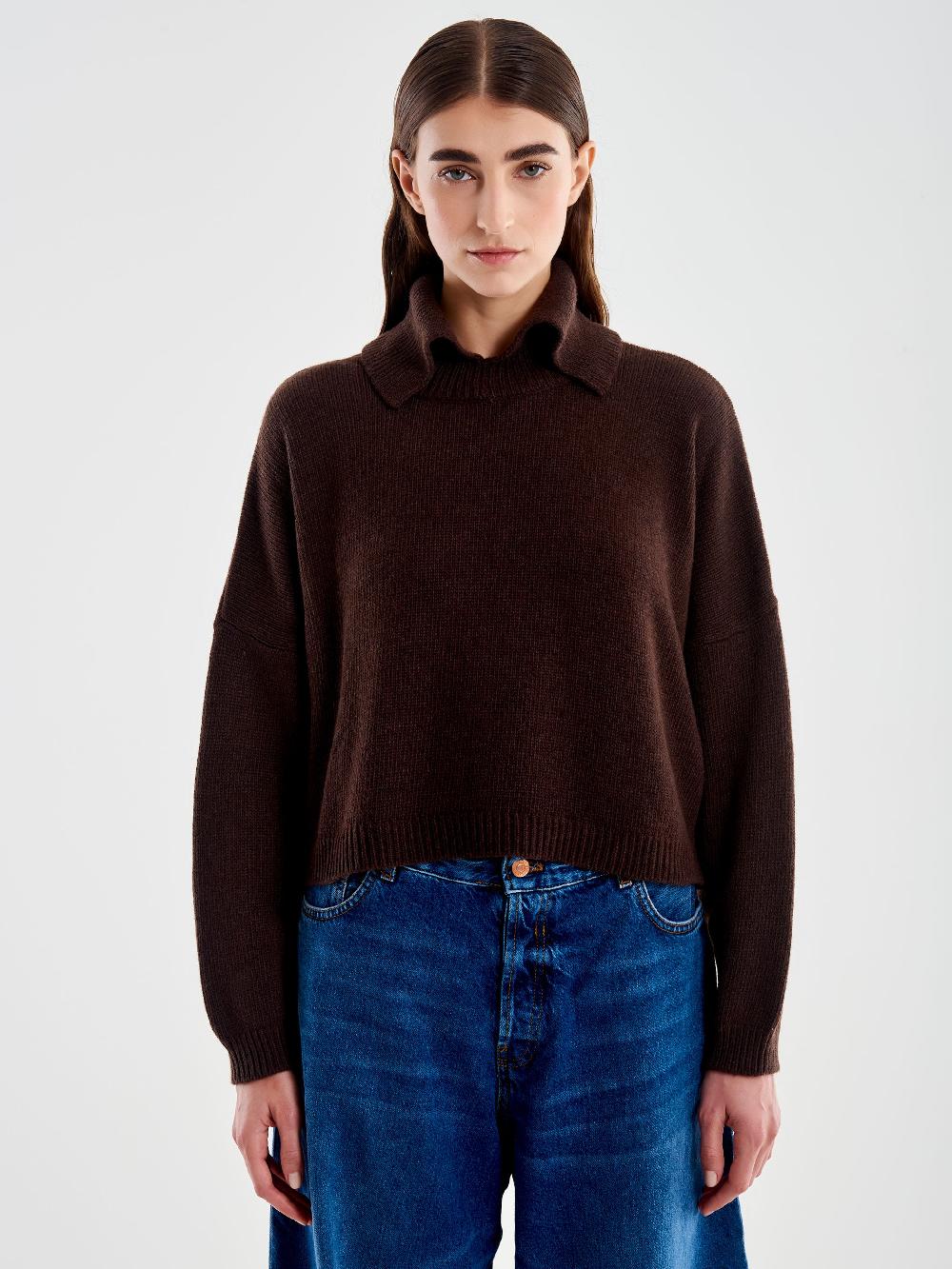 Vicolo Pull Collo Alto Aperto Moro Saldi