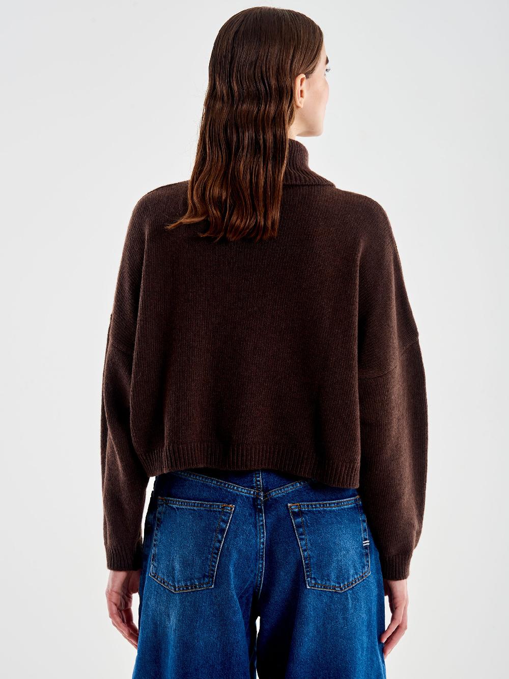 Vicolo Pull Collo Alto Aperto Moro Saldi