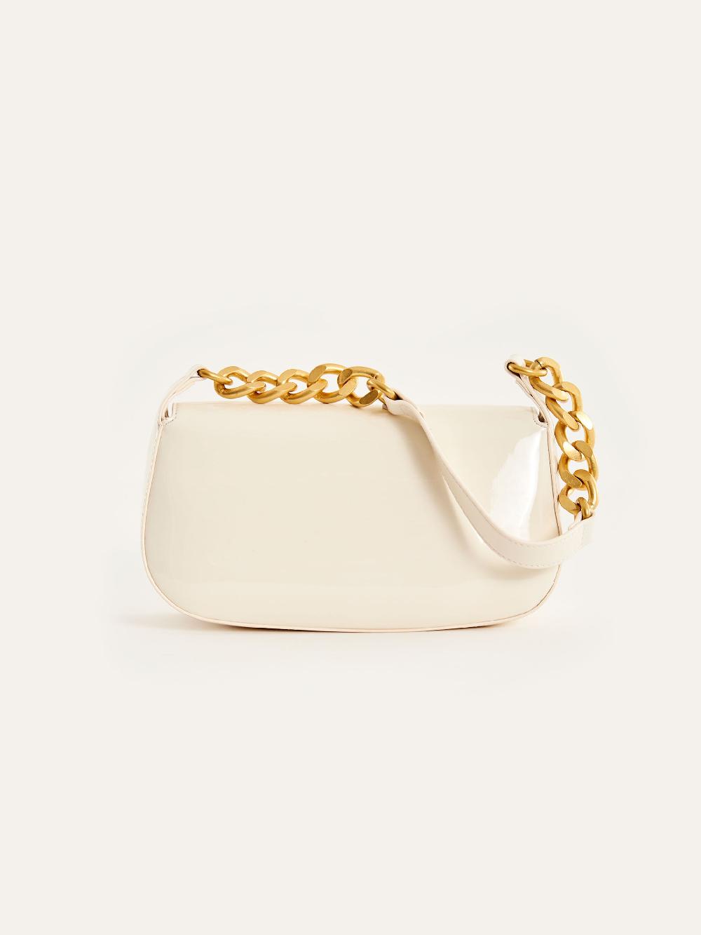 Vicolo Borsa Glossy Piccadilly Bianco Moda