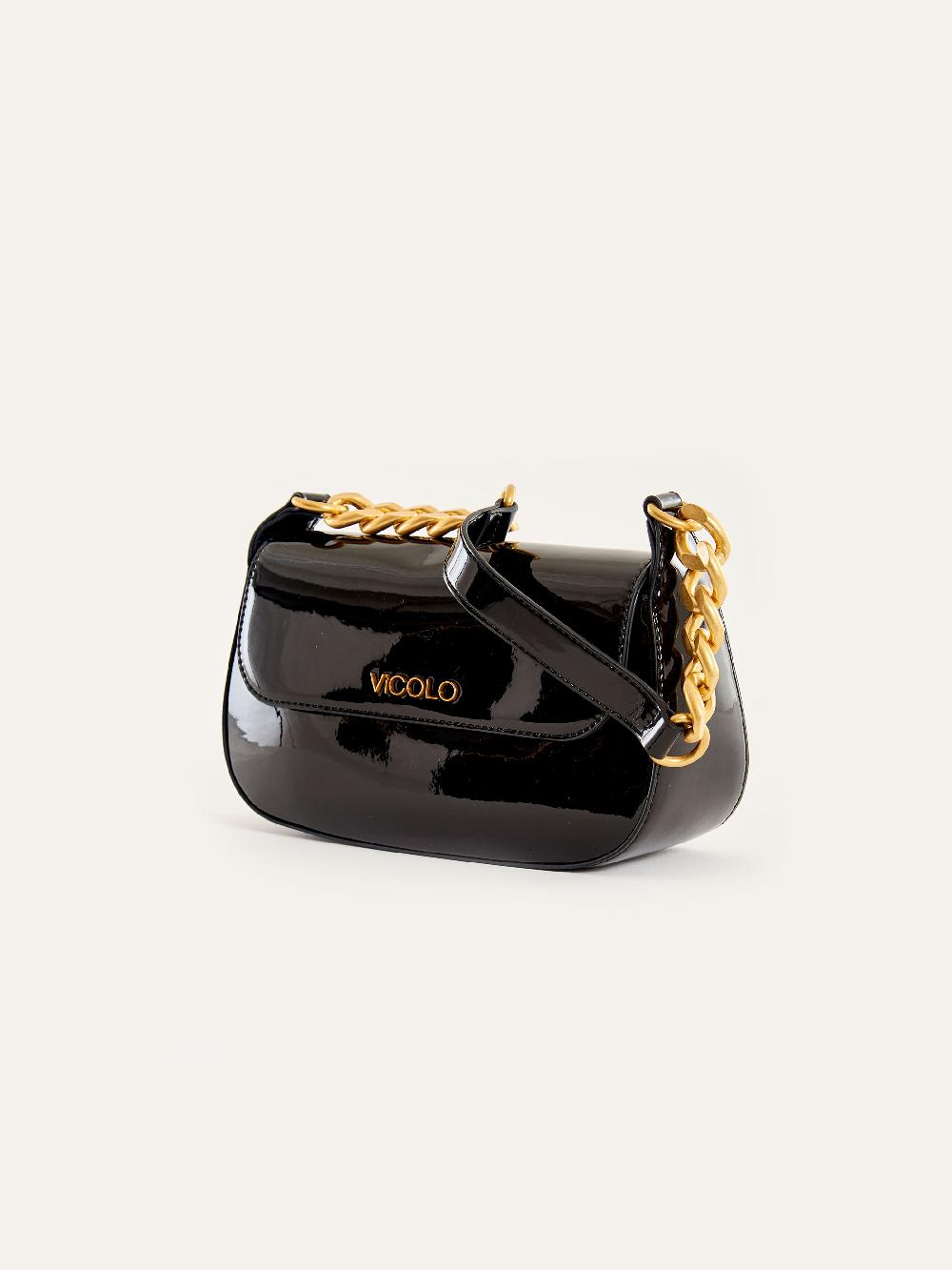 Vicolo Borsa Glossy Piccadilly Nero 2025
