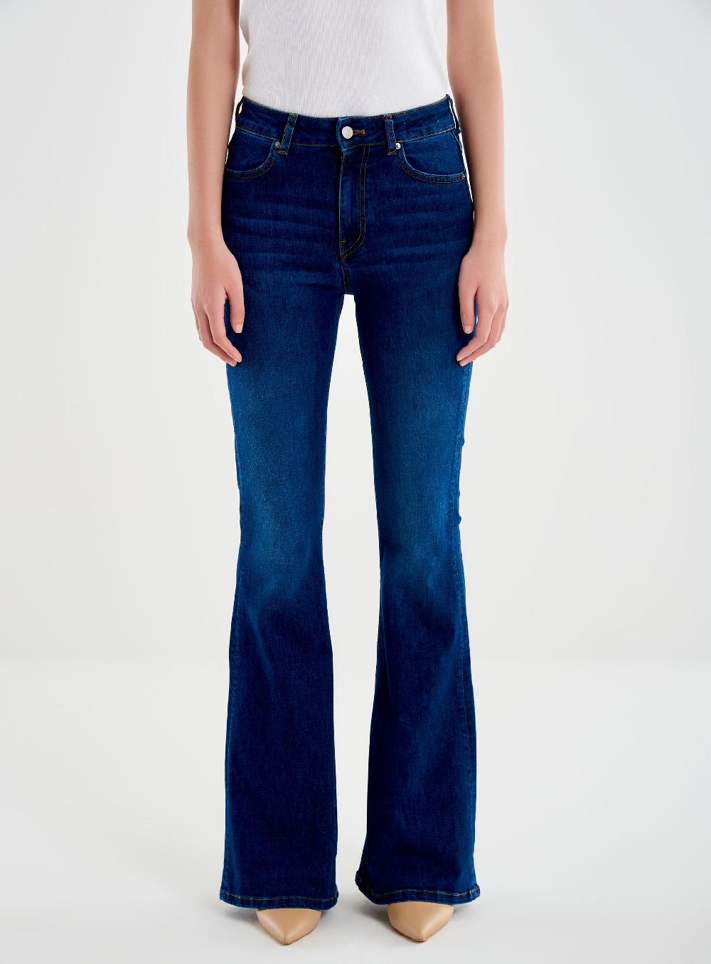 Vicolo Icon Jeans Gisele Flare Blu Consegna Veloce