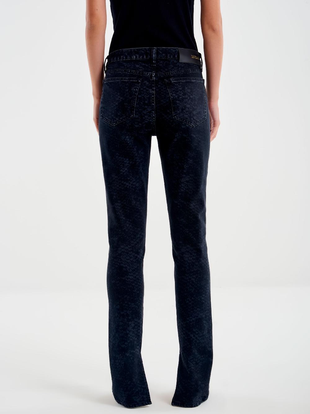 Vicolo Jeans Nilde Skinny Effetto Pitonato Nero Hotsell