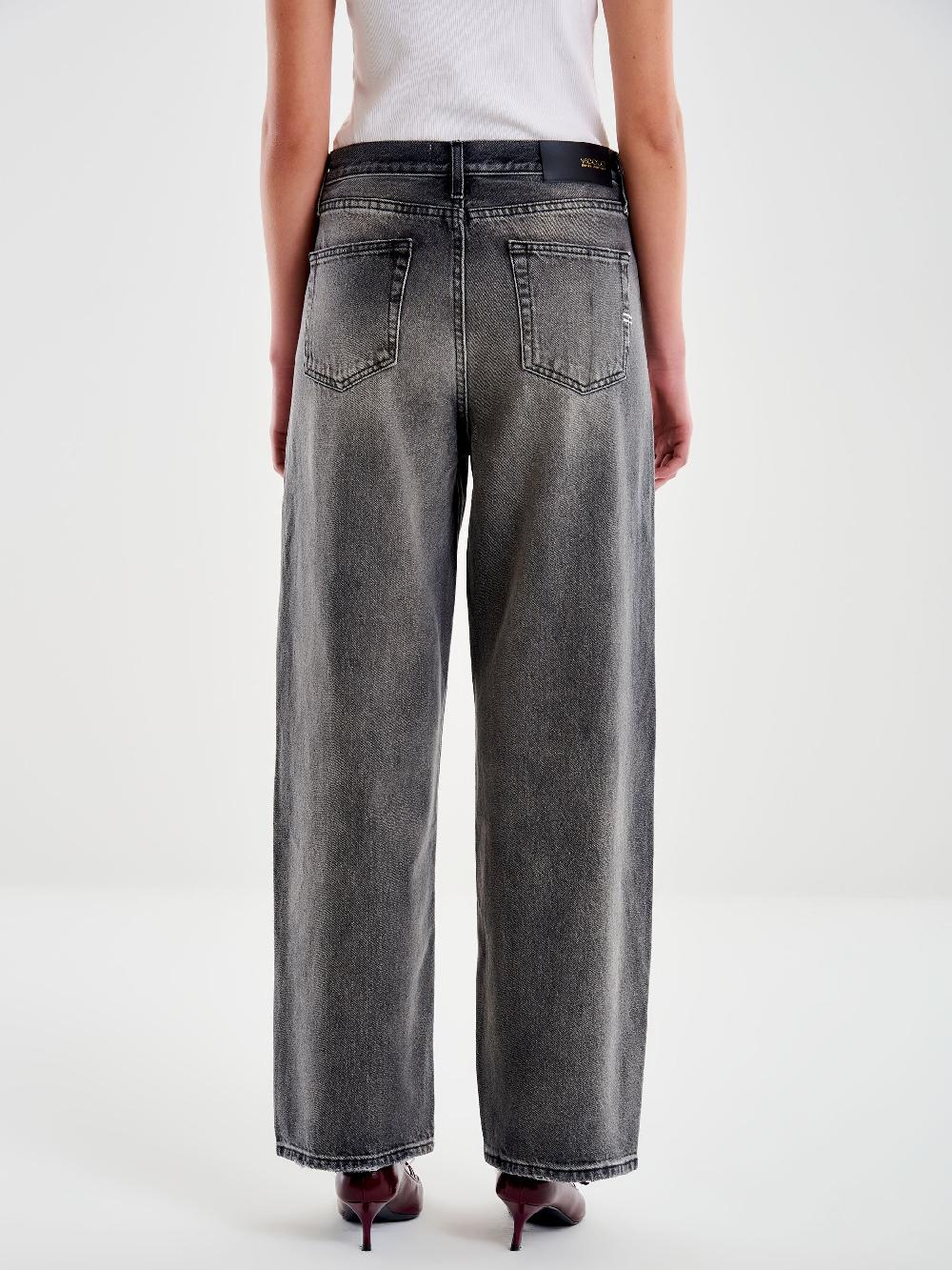 Vicolo Jeans Xenobia Ampio Grigio Grigio Vendita Calda