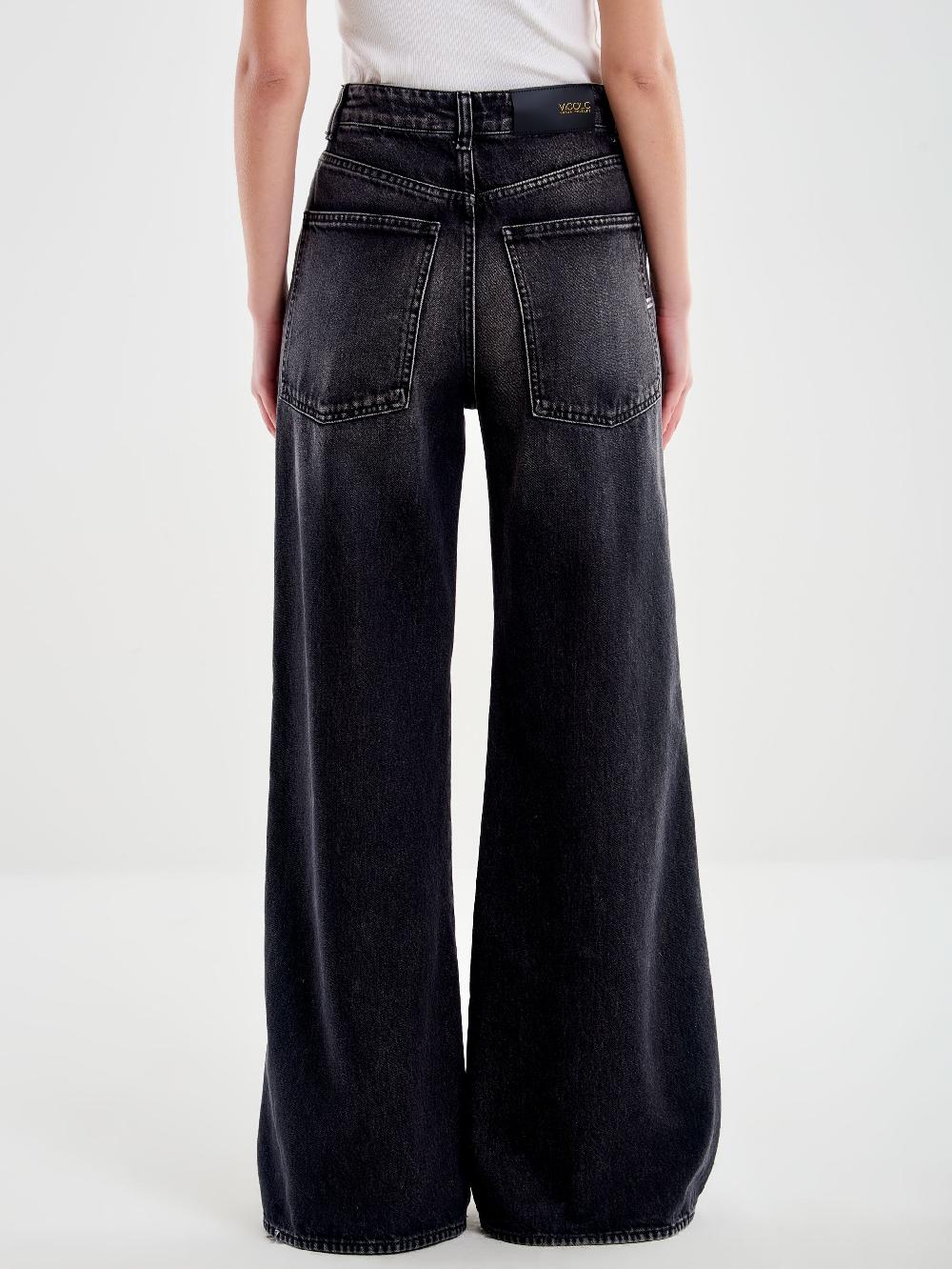 Vicolo Jeans Kia Wide Leg Nero I Più Venduti