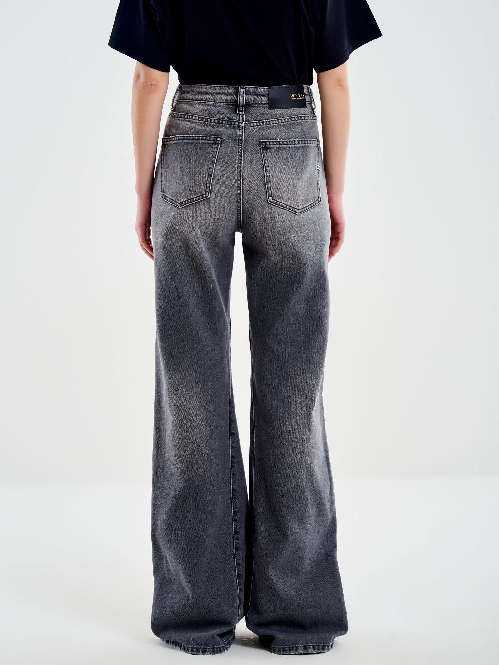 Vicolo Jeans Flare Beth Grigio Grigio Sconto di tempo limitato