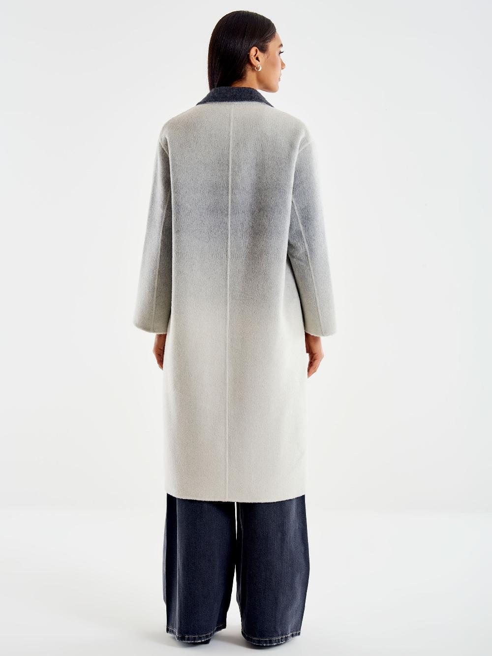 Vicolo Cappotto Ampio Effetto Sfumato Grigio 2025