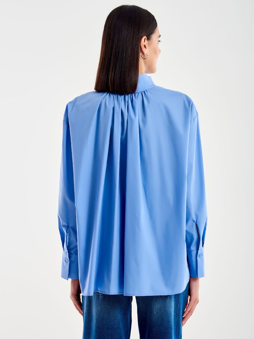 Vicolo Camicia Scollo Profondo e Laccetto Azzurro Italy