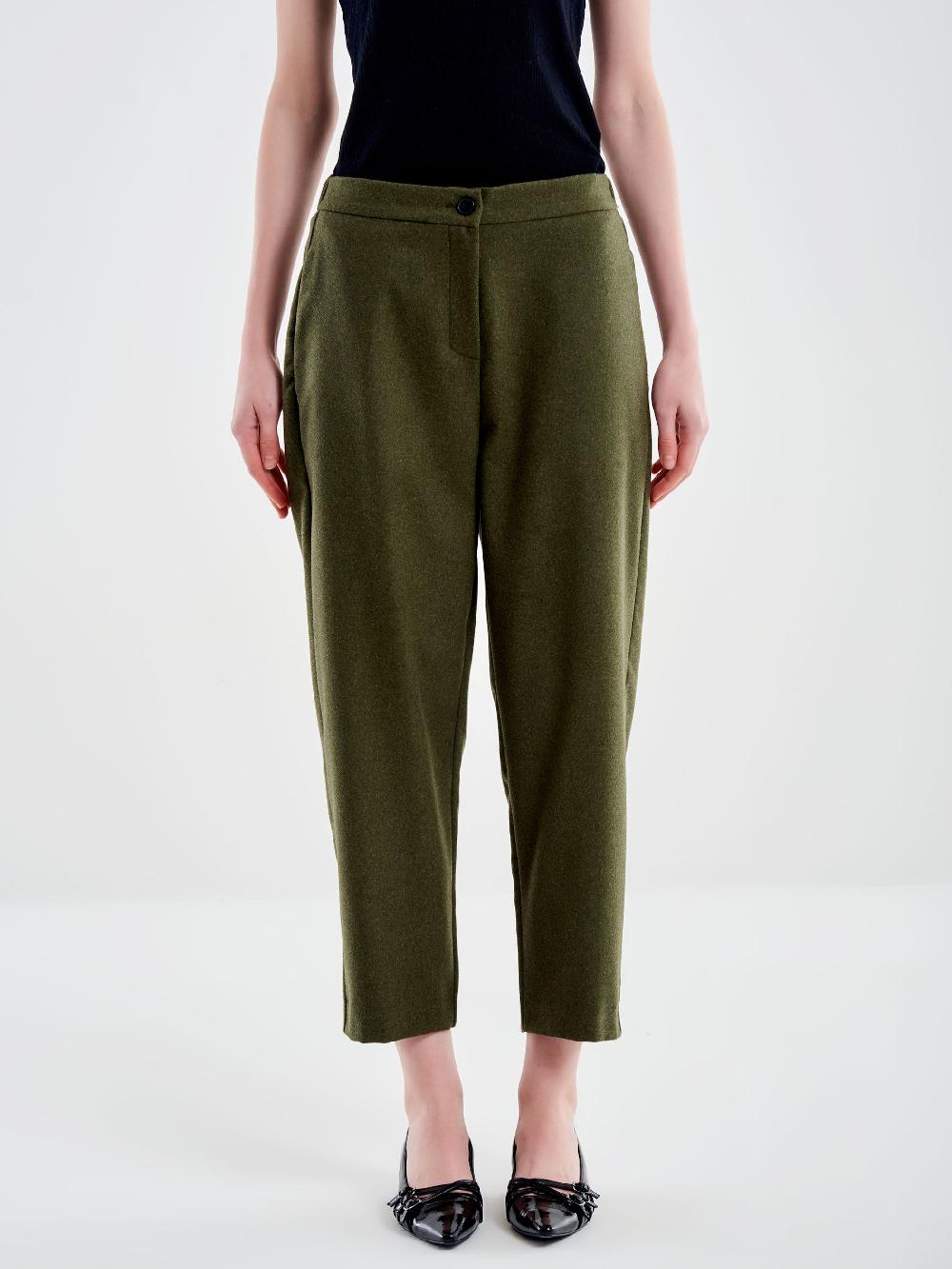 Vicolo Pantalone Carrot Fit Fesco di Lana – Vicolo Vendita