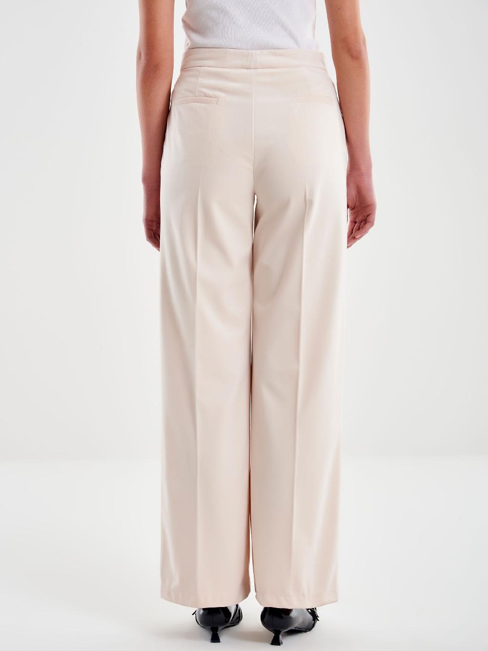 Vicolo Pantalone in Velluto Bianco Acquista Ora