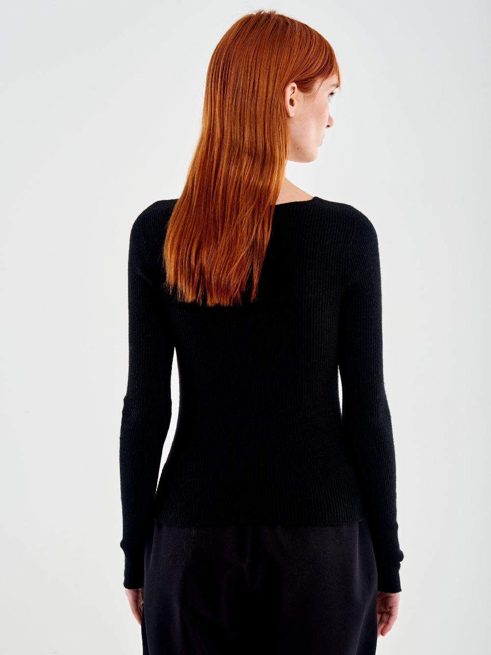 Vicolo Top in Costa Scollo Ampio Nero Lightning offer