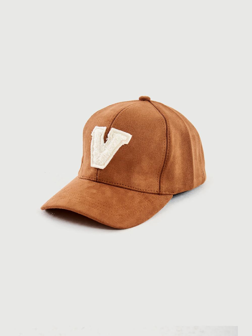 Vicolo Berretto Baseball Patch V Cognac Prezzo Ridotto