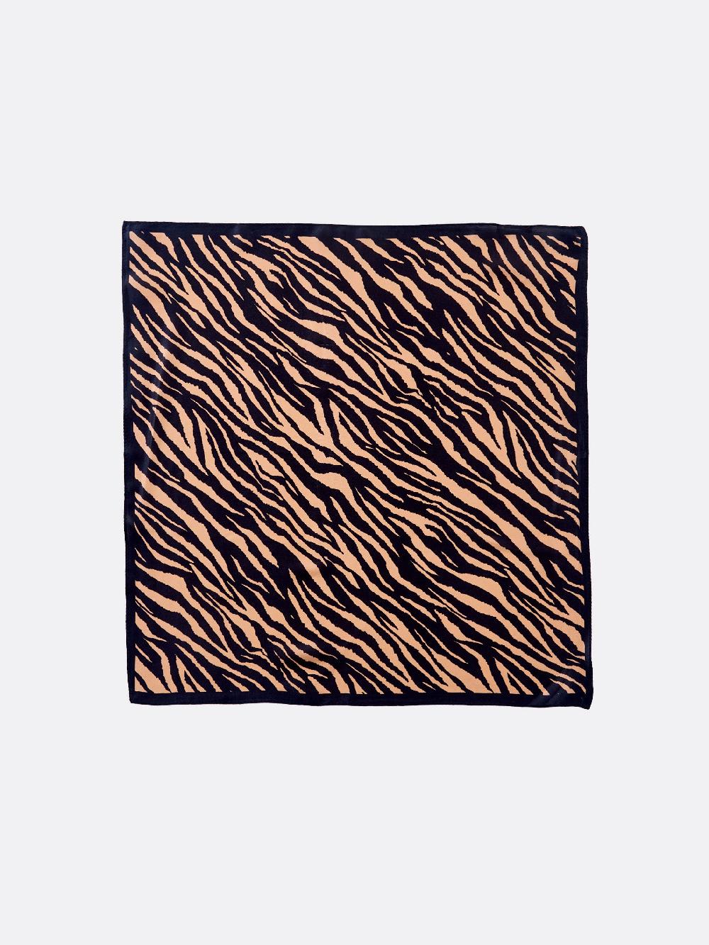 Vicolo Foulard in Seta Zebrato Cammello Online