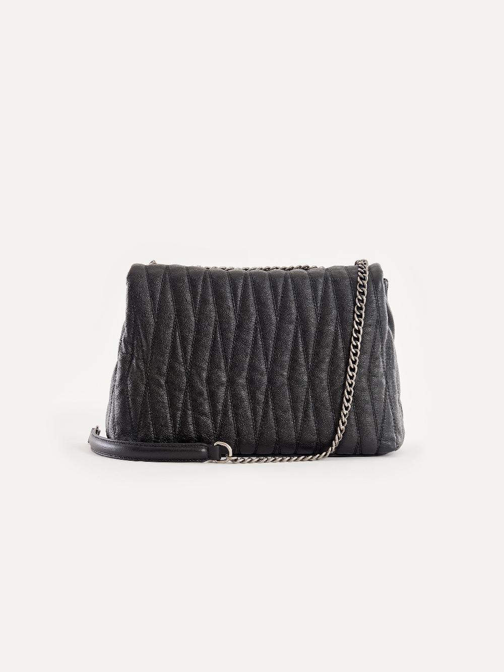 Vicolo Borsa Belleville Nero In Linea