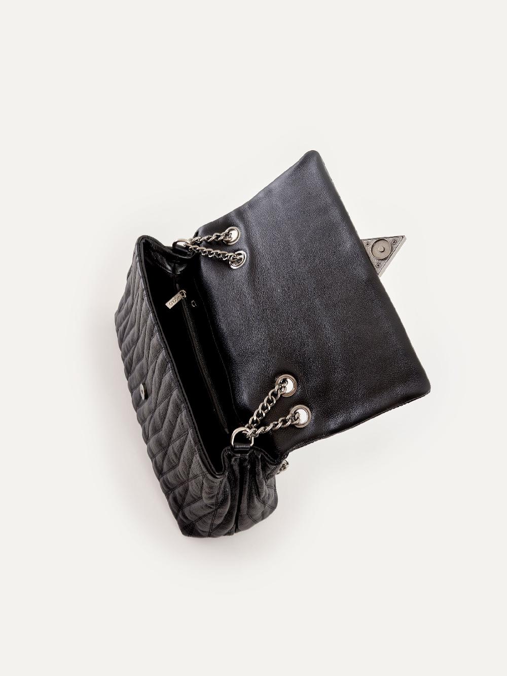 Vicolo Borsa Belleville Nero In Linea