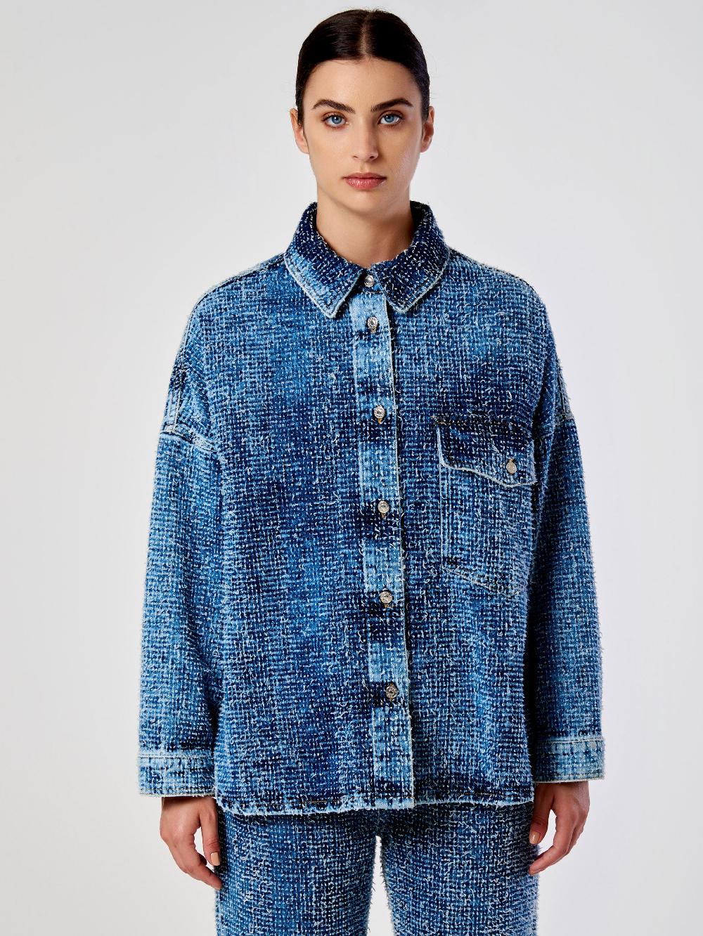 Vicolo Camicia in Denim OverBlu Economico