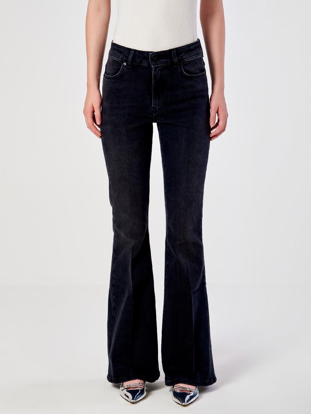 Vicolo Icon Jeans Gisele Flare NeroNero Hotsell