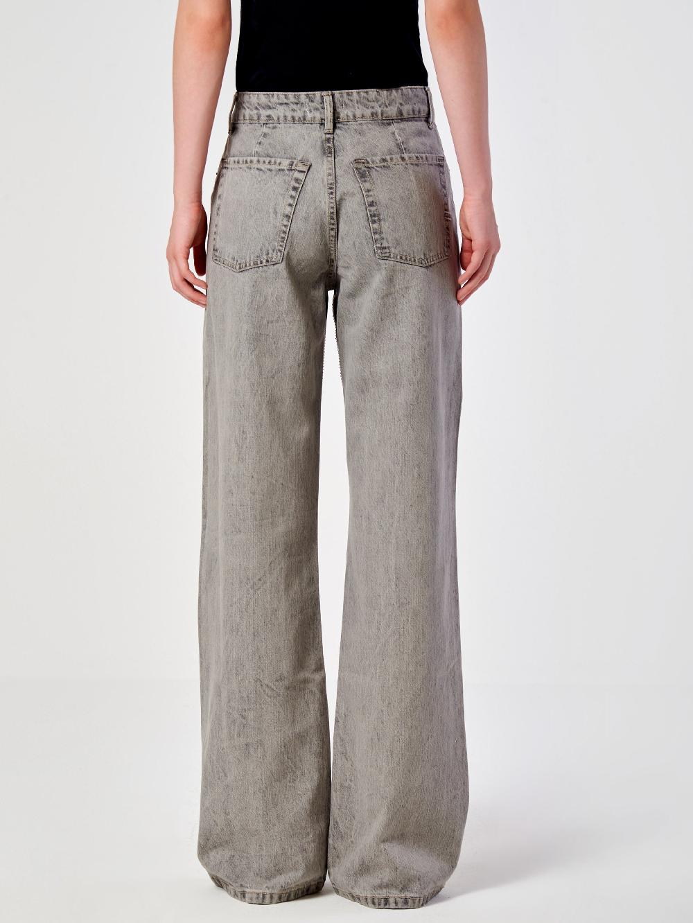 Vicolo Jeans Strass effetto GessatoGrigio Vendita Calda