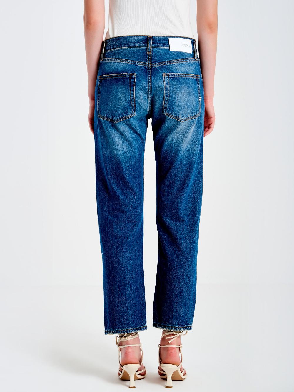 Vicolo Jeans Zoe Bottoni Gioiello BaggyBlu Nuova