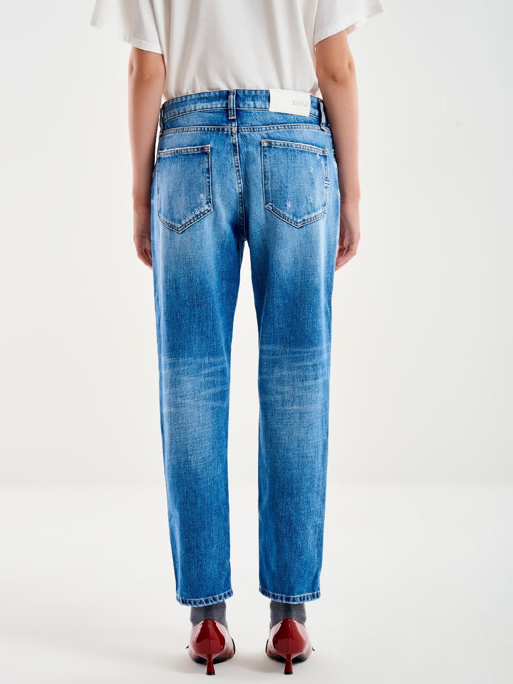 Vicolo Jeans Icon Piper Con Rotture Blu 2025