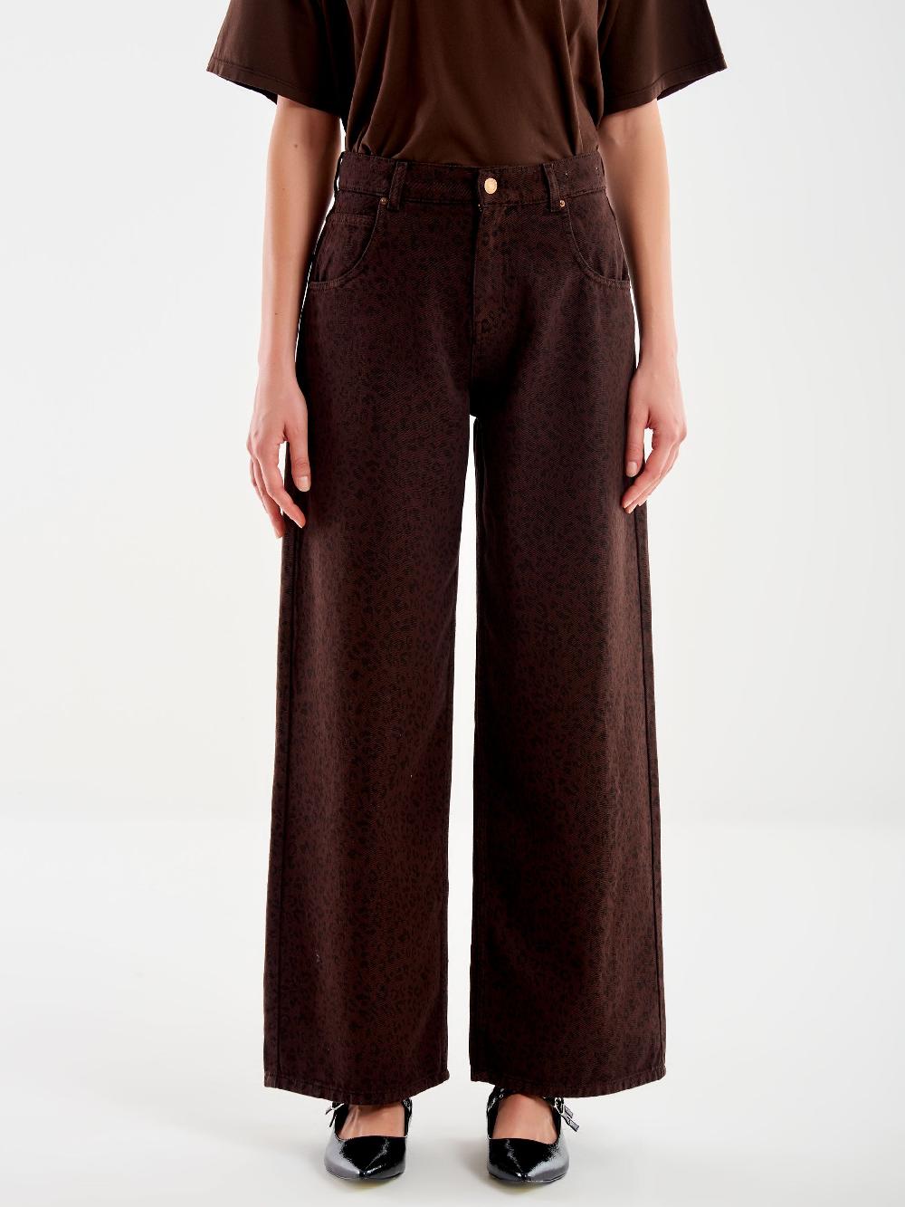 Vicolo Jeans Mia Animalier Moro In Linea