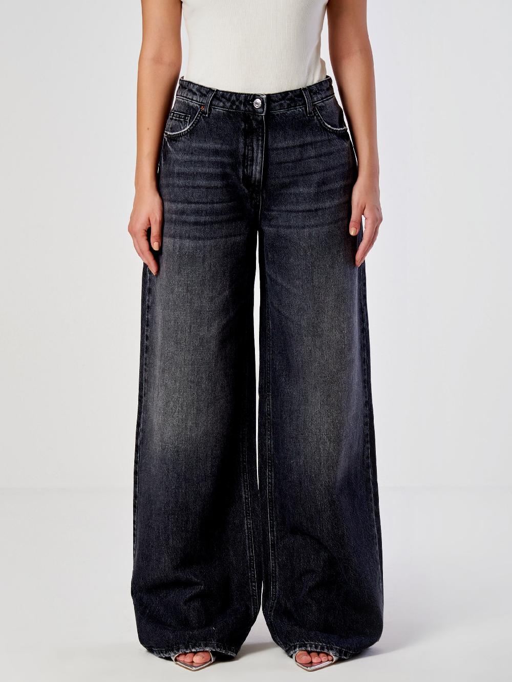 Vicolo Jeans Icon Lexie GrigioNero Vendita