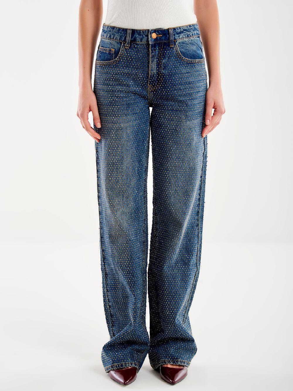 Vicolo Jeans Dalia con Strass Blu Promozione