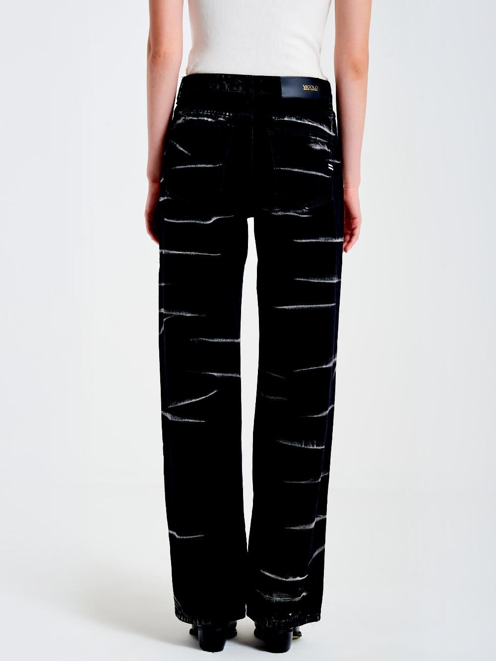 Vicolo Jeans Icon Alex Effetto ZebratoNero Pezzi Unici