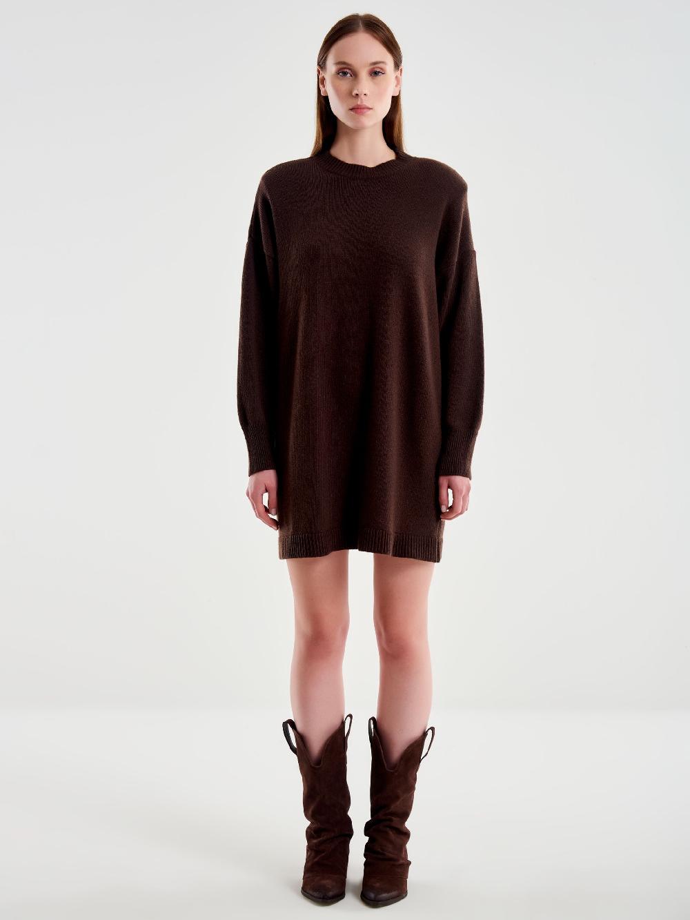 Vicolo Abito in Maglia con Spalline Moro Vendite Flash