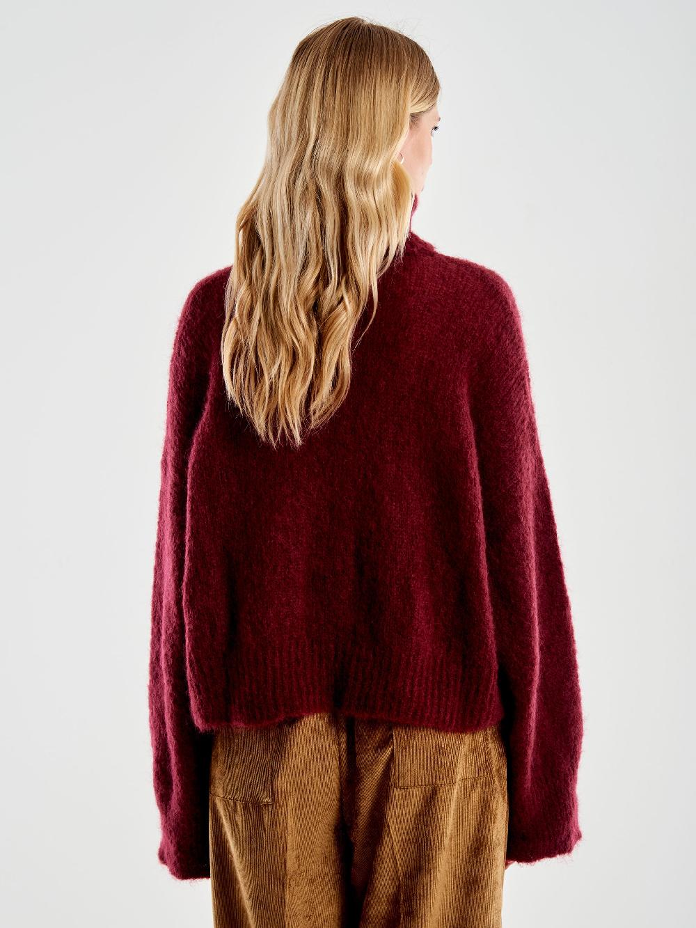 Vicolo Dolcevita Cropped Boxy Bordeaux Italia